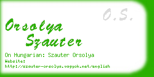 orsolya szauter business card